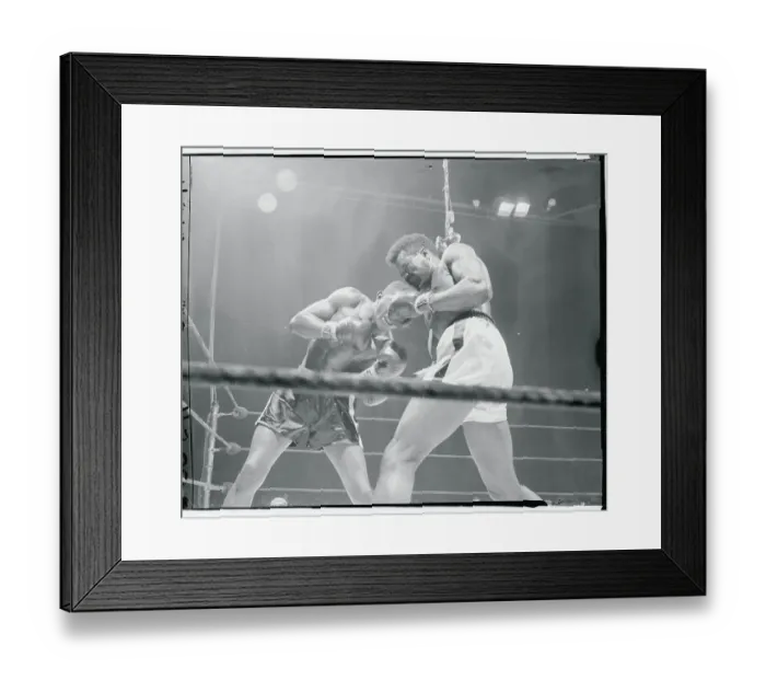 Framed Print : Floyd Patterson Boxing Against Tommy Jackson Framed Print : Floyd Patterson Boxing Against Tommy Jackson