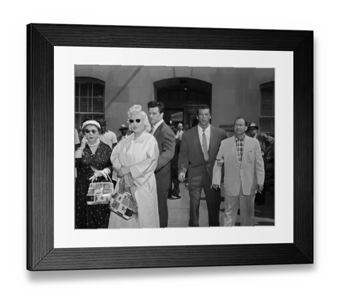 Framed Print : Mickey Hargitay in Court