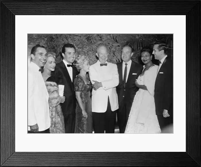 Framed Print : President Eisenhower Posing with Celebrities Framed Print : President Eisenhower Posing with Celebrities