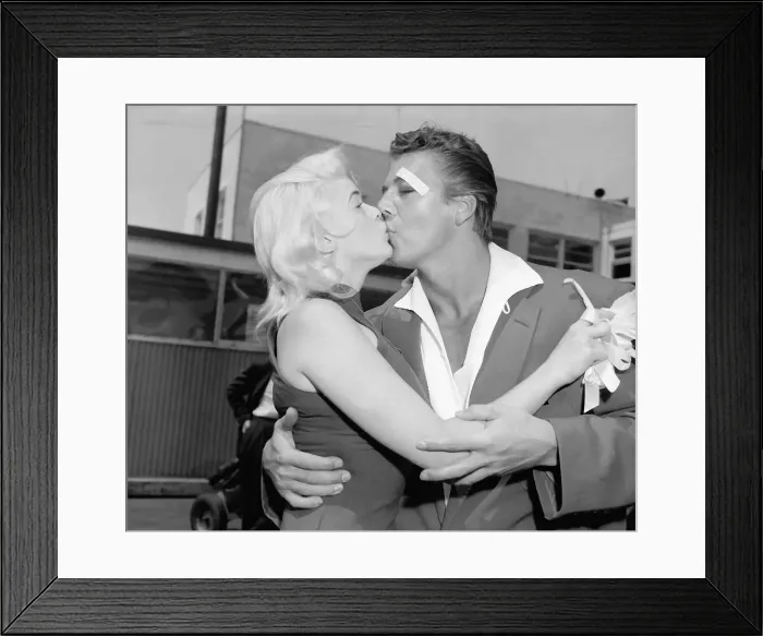 Framed Print : Mickey Hargitay and Jayne Mansfield