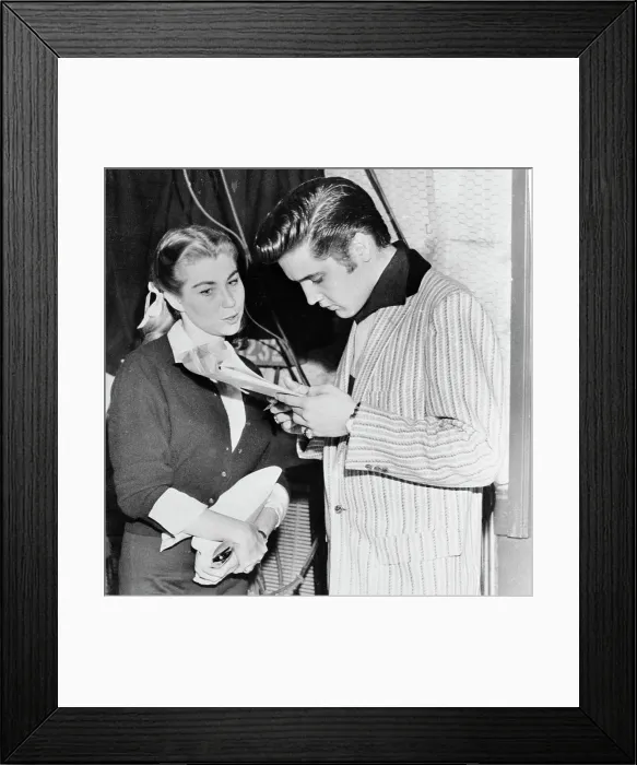 Framed Print : Elvis Presley with Judy Powell Spreckels Framed Print : Elvis Presley with Judy Powell Spreckels