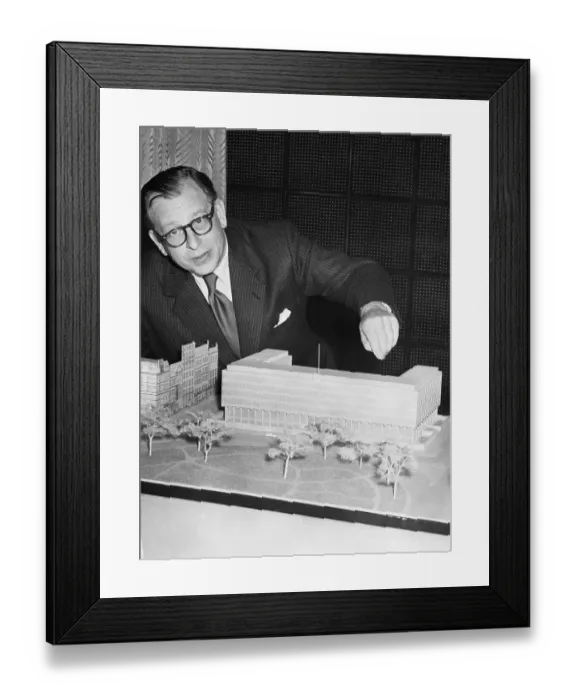 Framed Print : Model Of Embassy To Be Built In London Framed Print : Model Of Embassy To Be Built In London