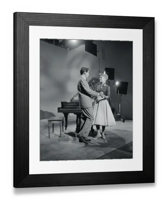 Framed Print : Portrait of Debbie Reynolds and Eddie Fisher Dancing Framed Print : Portrait of Debbie Reynolds and Eddie Fisher Dancing