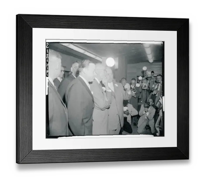 Framed Print : President Eisenhower Speaking with Colleagues