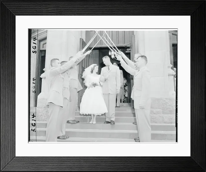 Framed Print : Military Wedding Framed Print : Military Wedding