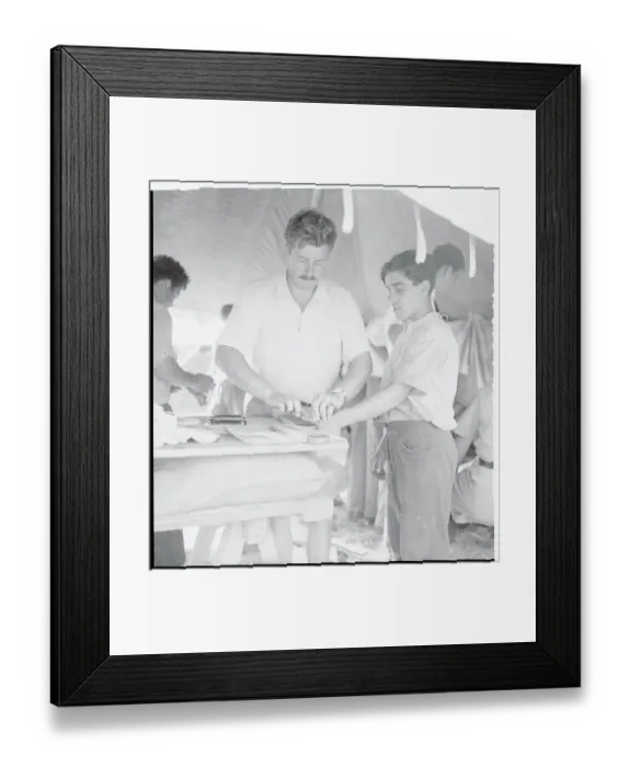 Framed Print : Schoolboys Being Fingerprinted Framed Print : Schoolboys Being Fingerprinted