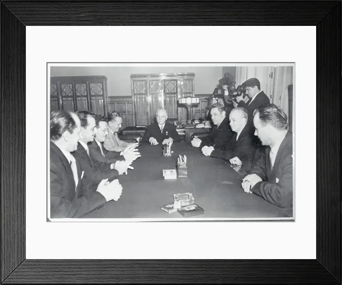 Framed Print : Josip Tito with Russian Leaders Framed Print : Josip Tito with Russian Leaders