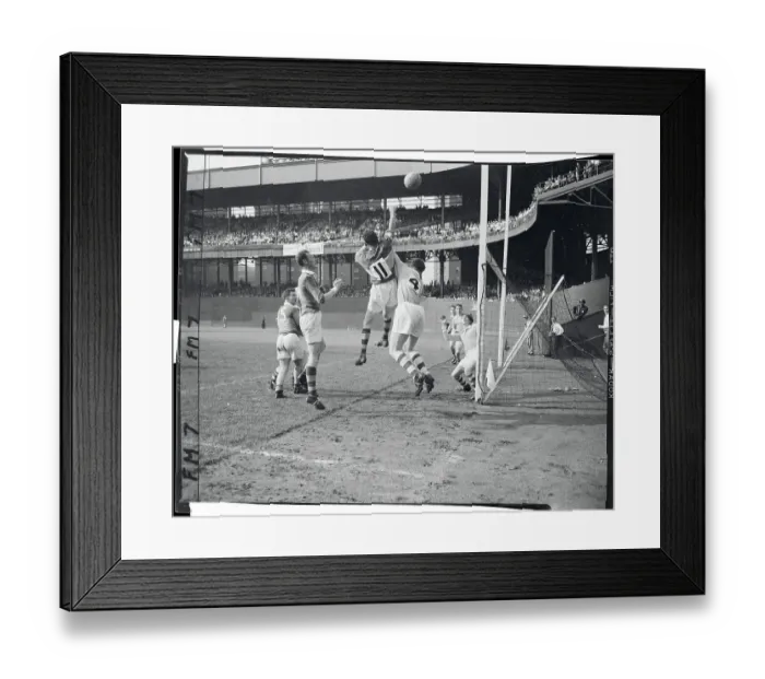 Framed Print : View of Football Players in Action