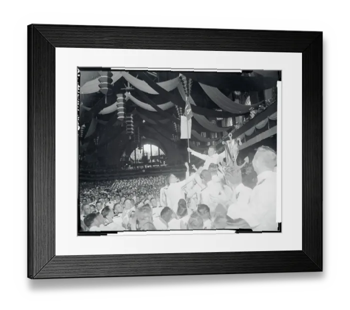 Framed Print : Students Cheering During Commencement Exercises