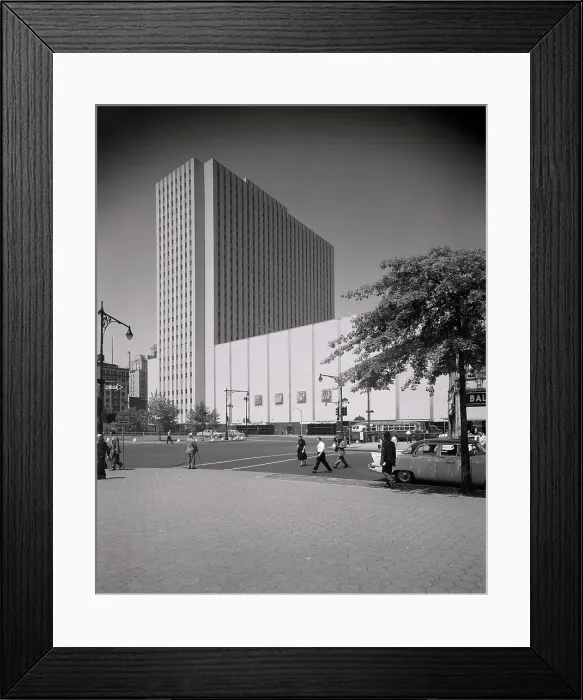 Framed Print : New York Coliseum at Columbus Circle Framed Print : New York Coliseum at Columbus Circle