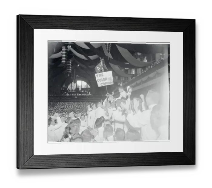 Framed Print : Students Holding Up a Sign Framed Print : Students Holding Up a Sign
