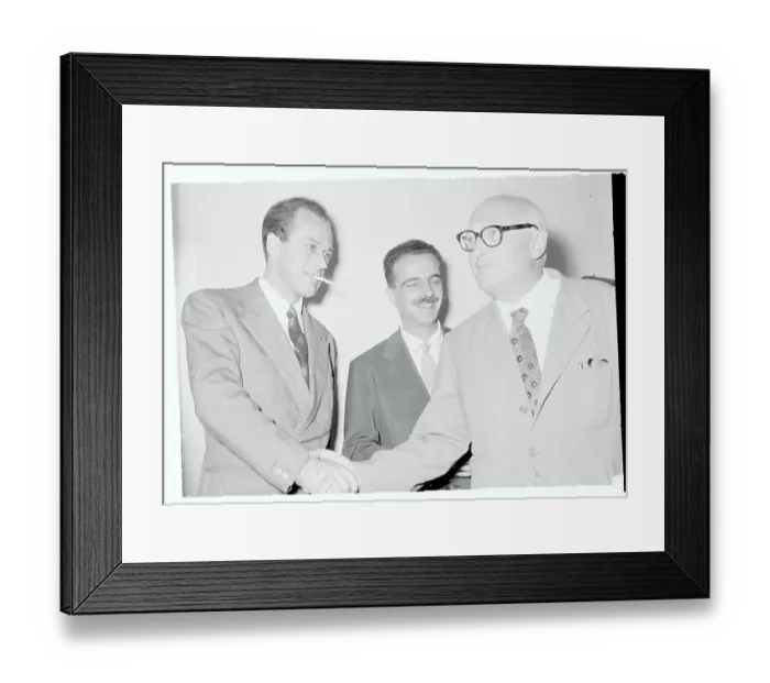 Framed Print : Italian Socialist Rivals Shaking Hands Framed Print : Italian Socialist Rivals Shaking Hands