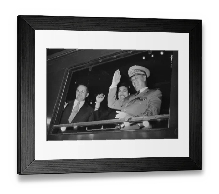 Framed Print : Marshal Tito Waving Before Departing for Soviet Union Framed Print : Marshal Tito Waving Before Departing for Soviet Union