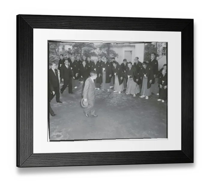 Framed Print : Sumo Wrestlers Greeting Hirohito Framed Print : Sumo Wrestlers Greeting Hirohito