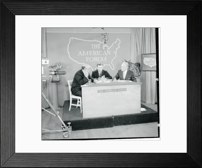 Framed Print : Leonard Hall on American Forum Framed Print : Leonard Hall on American Forum
