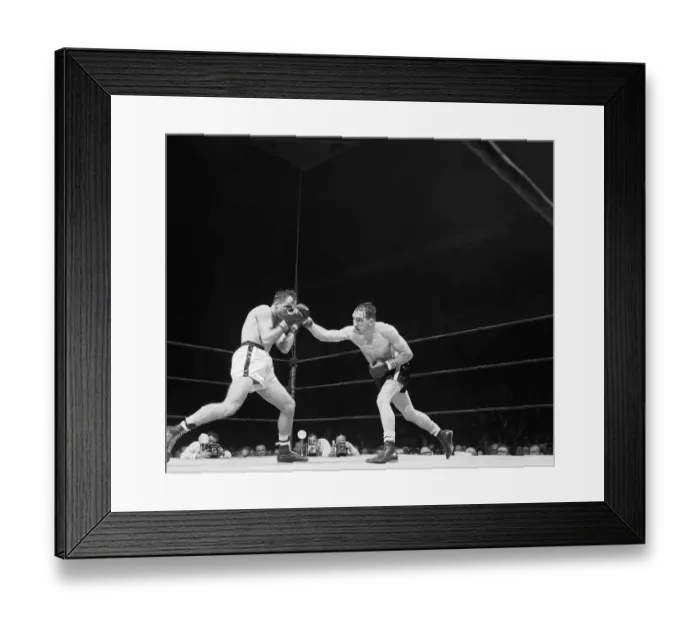 Framed Print : Gene Fullmer Boxing Against Charles Humez Framed Print : Gene Fullmer Boxing Against Charles Humez