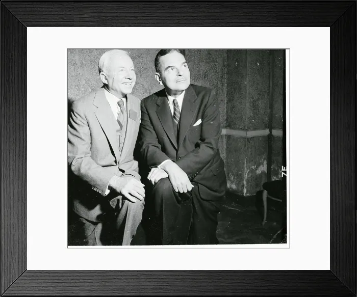Framed Print : Robert R. Young and Thomas E. Dewey Framed Print : Robert R. Young and Thomas E. Dewey