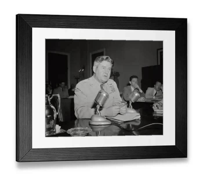 Framed Print : Curtis E. LeMay Testifying Framed Print : Curtis E. LeMay Testifying