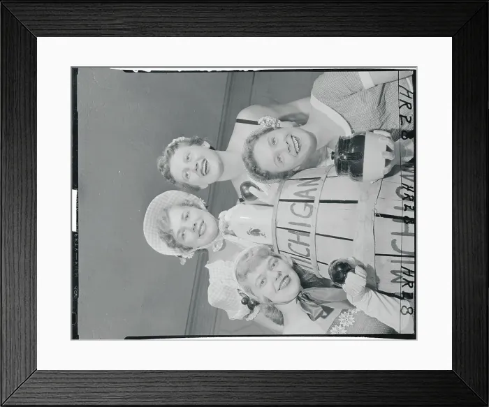Framed Print : Participants of Miss Michigan Contest