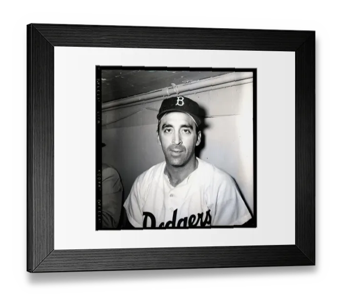 Framed Print : Sal Maglie In Dodgers Uniform;Headshould Framed Print : Sal Maglie In Dodgers Uniform;Headshould