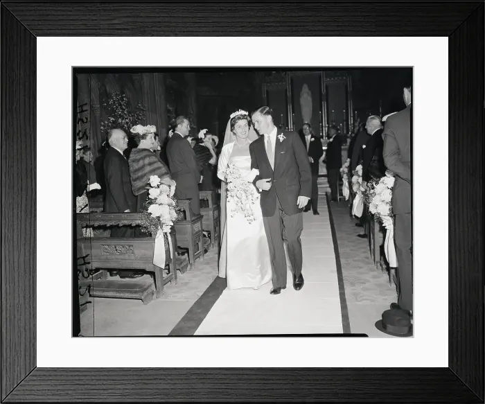 Framed Print : Jean Kennedy And Stephen Smith Wedding Framed Print : Jean Kennedy And Stephen Smith Wedding