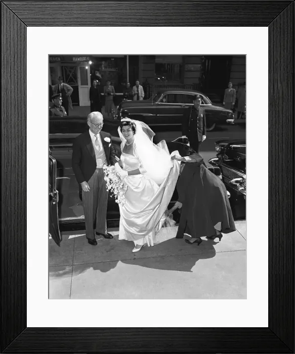 Framed Print : Joseph Kennedy with Daughter Jean on Her Wedding Day Framed Print : Joseph Kennedy with Daughter Jean on Her Wedding Day
