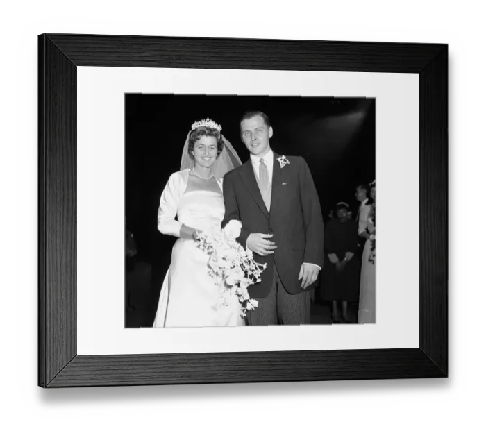 Framed Print : Jean Kennedy And Stephen Smith Framed Print : Jean Kennedy And Stephen Smith