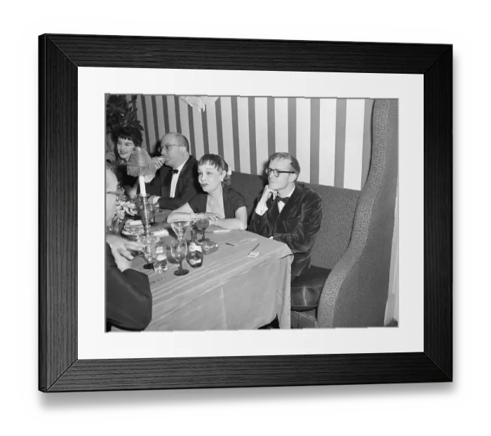 Framed Print : Anita Loos and Truman Capote at El Morocco Club Framed Print : Anita Loos and Truman Capote at El Morocco Club