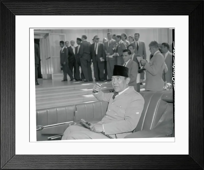 Framed Print : Portrait of Achmed Sukarno