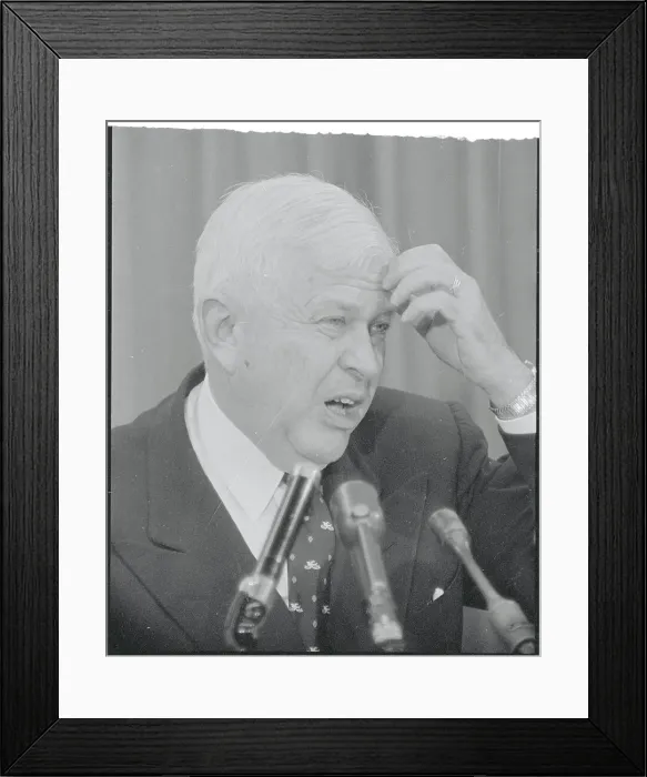 Framed Print : Charles E. Wilson Scratching Head Framed Print : Charles E. Wilson Scratching Head