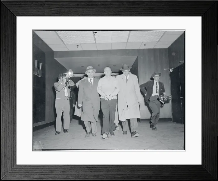 Framed Print : FBI Agents Escorting James Faherty Framed Print : FBI Agents Escorting James Faherty