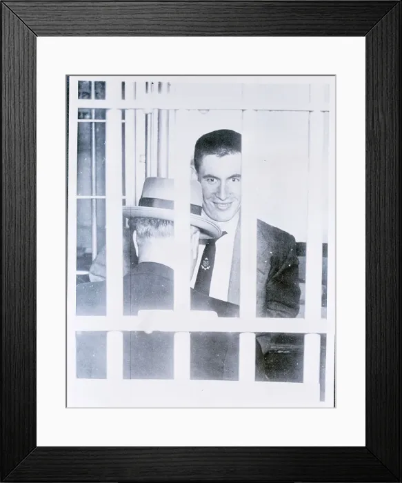 Framed Print : John Graham Entering a Jail Cell Framed Print : John Graham Entering a Jail Cell