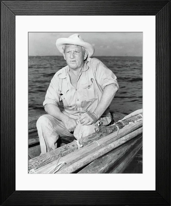 Framed Print : Spencer Tracy in a Scene from The Old Man and the Sea Framed Print : Spencer Tracy in a Scene from The Old Man and the Sea