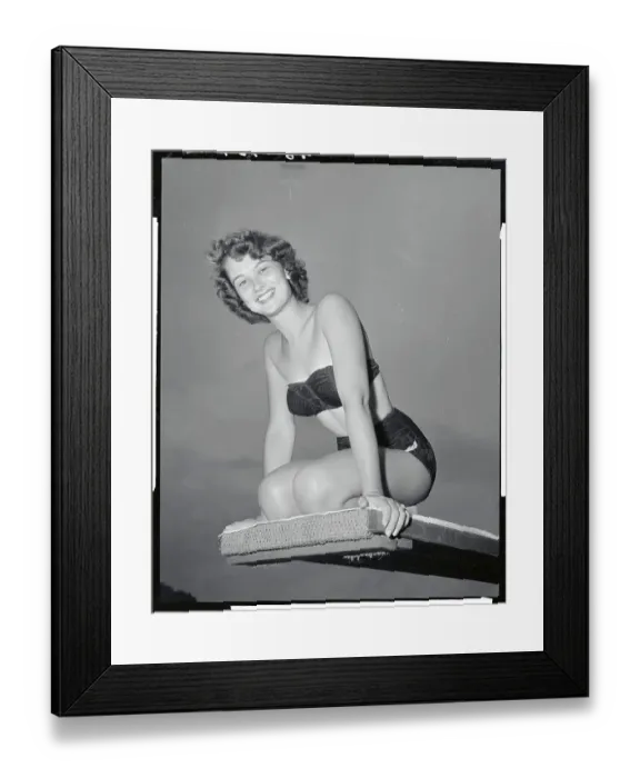 Framed Print : Young woman Posing in Bikini Framed Print : Young woman Posing in Bikini