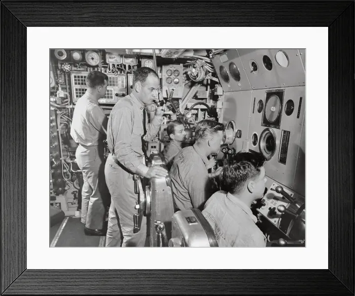 Framed Print : Crew Aboard the Nuclear Submarine USS Nautilus Framed Print : Crew Aboard the Nuclear Submarine USS Nautilus