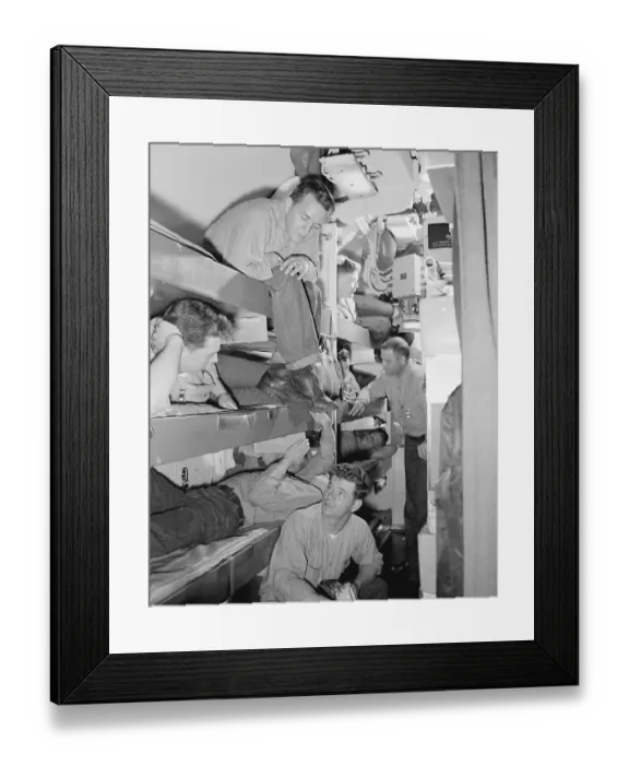 Framed Print : Crew Quarters on the USS Nautilus