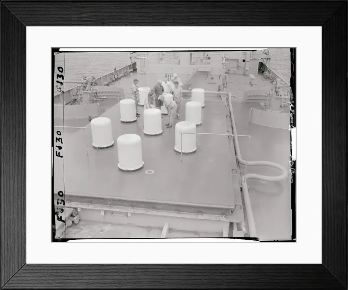 Framed Print : Men Inspecting Gamma Ray Measuring Devices Framed Print : Men Inspecting Gamma Ray Measuring Devices