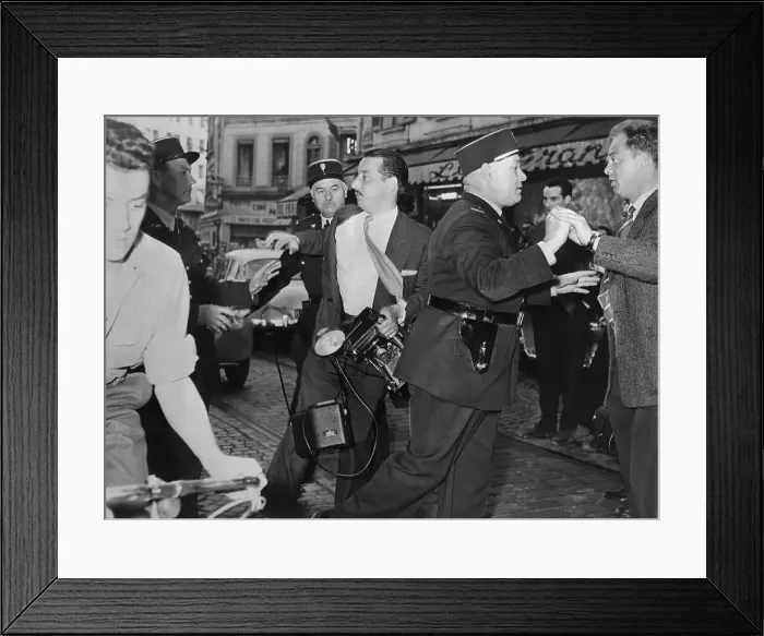 Framed Print : Police Manhandling a Photographer Framed Print : Police Manhandling a Photographer