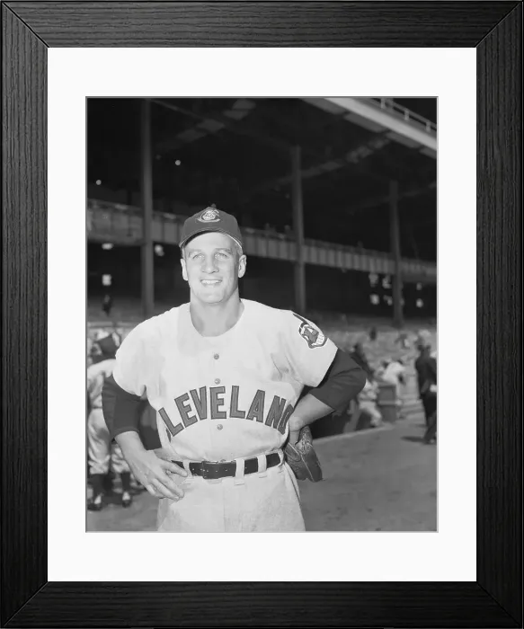 Framed Print : Baseball Player Al Rosen Posing in Uniform Framed Print : Baseball Player Al Rosen Posing in Uniform