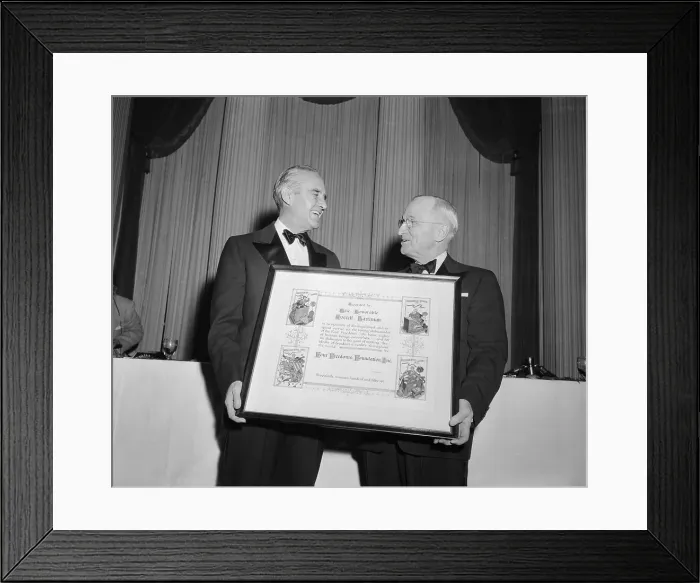 Framed Print : Harry Truman Presenting an Award to Averell Harriman Framed Print : Harry Truman Presenting an Award to Averell Harriman