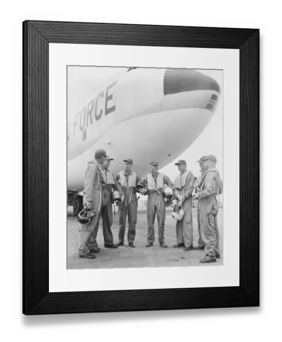Framed Print : Portrait of a Bomber Crew Framed Print : Portrait of a Bomber Crew