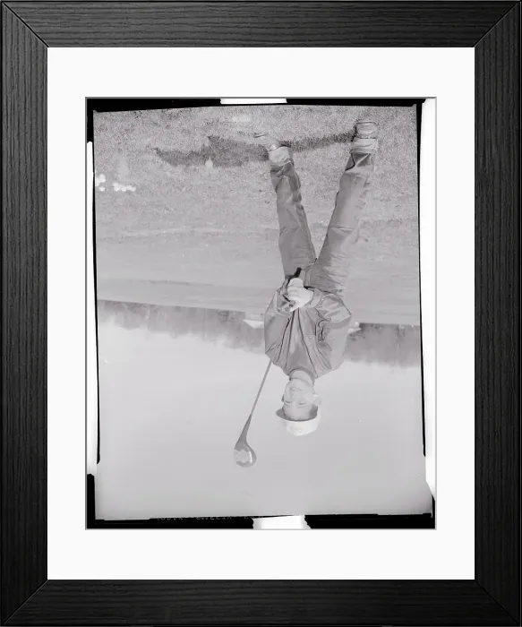 Framed Print : Young David Eisenhower Holding Golf Club Framed Print : Young David Eisenhower Holding Golf Club