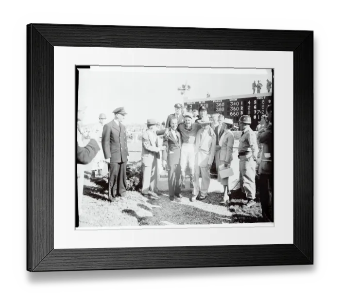 Framed Print : Portrait of Owner and Jockey of Needles Framed Print : Portrait of Owner and Jockey of Needles