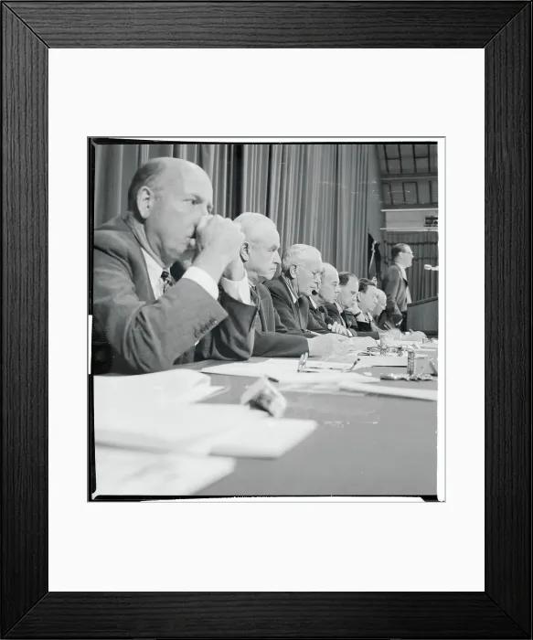 Framed Print : Roger Blough Addressing a Stockholders Meeting Framed Print : Roger Blough Addressing a Stockholders Meeting