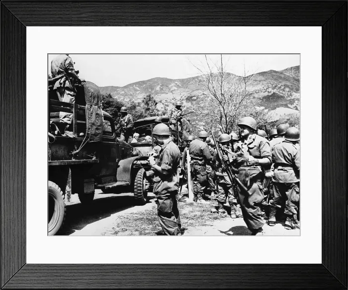 Framed Print : French Troops Capturing Rebels Framed Print : French Troops Capturing Rebels