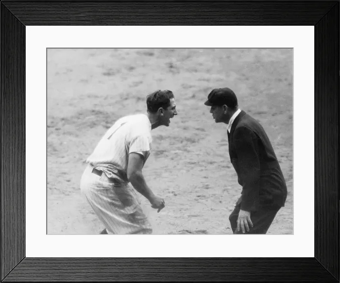 Framed Print : New York Yankees Manager Billy Martin Argues with Umpire Framed Print : New York Yankees Manager Billy Martin Argues with Umpire