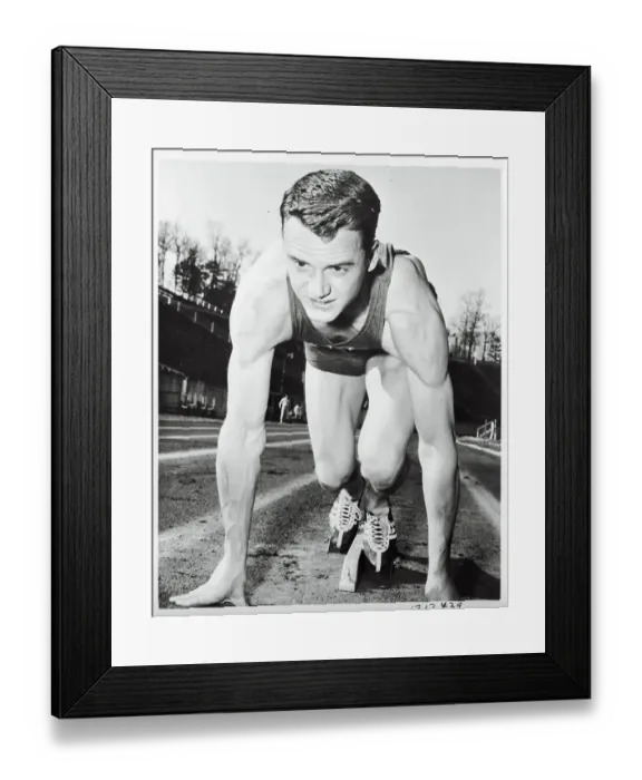 Framed Print : Portrait of Dave Sime Framed Print : Portrait of Dave Sime