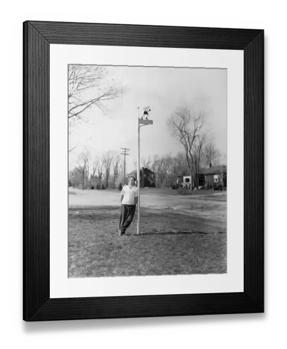 Framed Print : Rocky Marciano Leaning Against Pole Framed Print : Rocky Marciano Leaning Against Pole