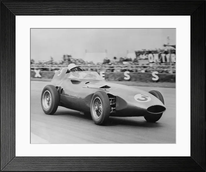 Framed Print : Stirling moss racing His Car Framed Print : Stirling moss racing His Car