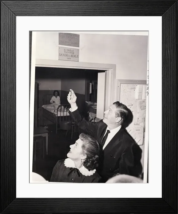 Framed Print : Milton Berle with His Mother's Plaque Framed Print : Milton Berle with His Mother's Plaque